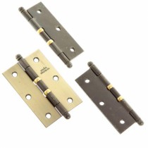 Dobradica Para Porta Uniao Mundial 3 1/2 x 2 5/16 com 2 Aneis (kit com 3) Oxidado - Casa das Fechaduras
