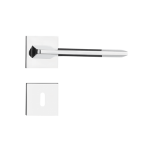 Fechadura Pado Sara Roseta Quadrada Cromada Interna - Casa das Fechaduras