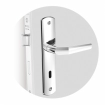 Fechadura Soprano Pop Line Broca 40x53 com espelho E26 Cromado Interna - Casa das Fechaduras